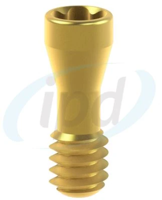 IPD TPA fixation screw for angulated screw channels in tissue-level solutions