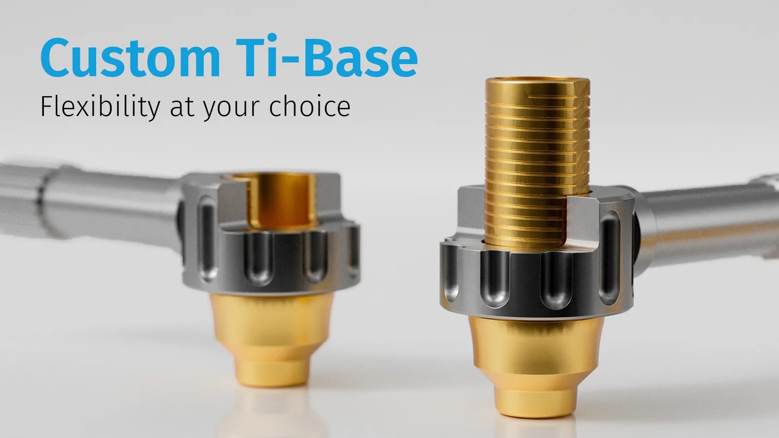 Custom Ti-Base IPD – flexibilní titanová báze CAD/CAM