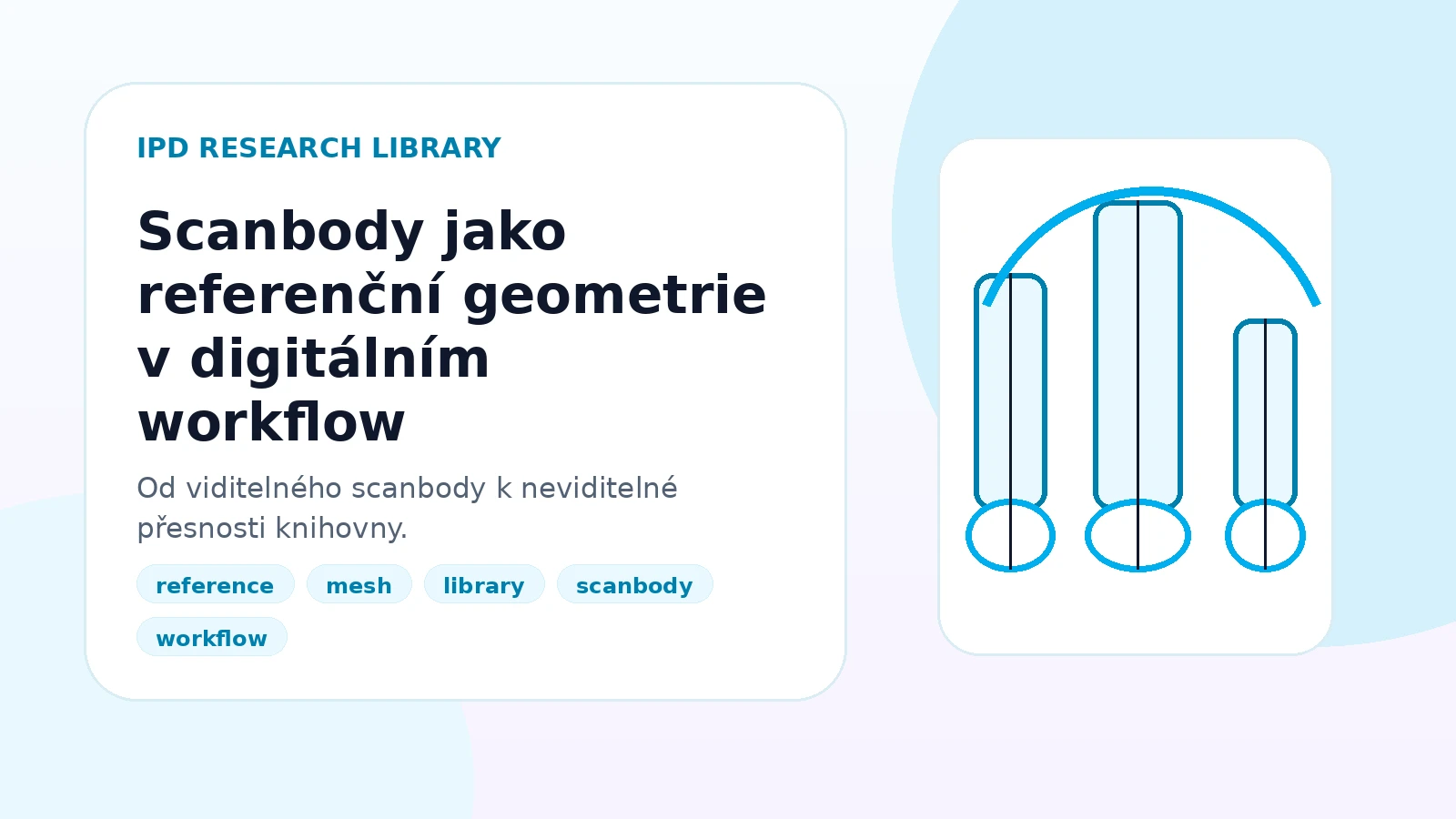 Scanbody jako referenční geometrie v digitálním workflow