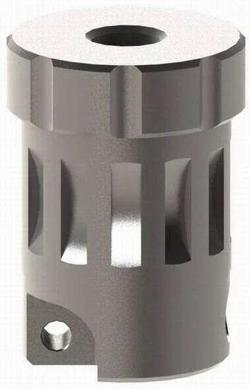 RA-type adapter with right-angle notch for connecting a prosthetic instrument to the ratchet